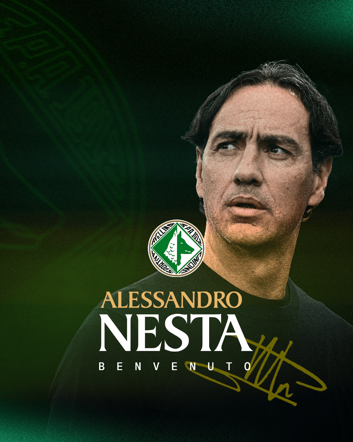 L'ex Campione del Mondo Nesta sulla panchina dell'Avellino - Avellino Calcio